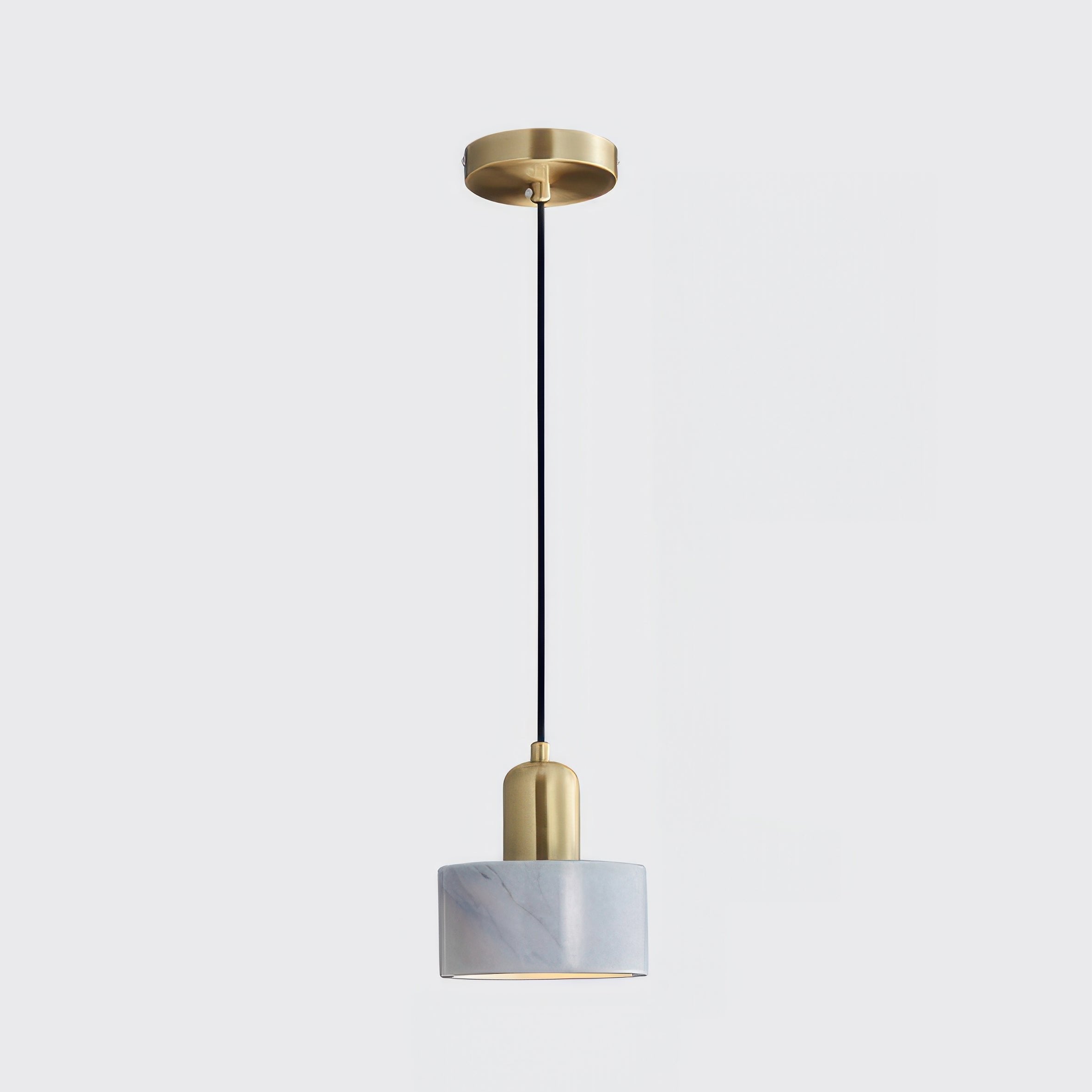 Suspension Cylindrique Japonaise – Lampe Suspendue LED Minimaliste en Laiton et Bois