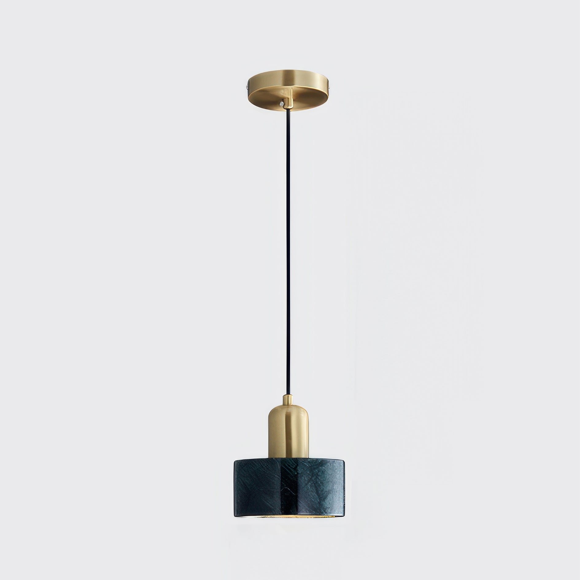 Suspension Cylindrique Japonaise – Lampe Suspendue LED Minimaliste en Laiton et Bois
