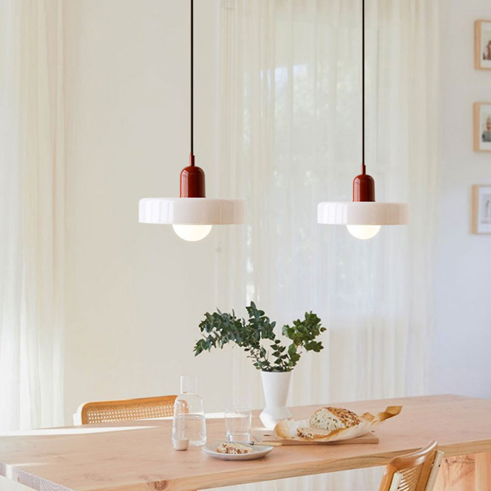 Suspension colorée de style Bauhaus - StiloGlas