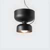 Suspension Orlee – Design Géométrique Moderne en Noir Mat, Blanc & Gris