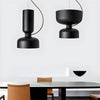 Suspension Orlee – Design Géométrique Moderne en Noir Mat, Blanc & Gris