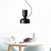 Suspension Orlee – Design Géométrique Moderne en Noir Mat, Blanc & Gris