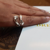 Bague d'étreinte en argent