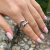 Bague d'étreinte en argent
