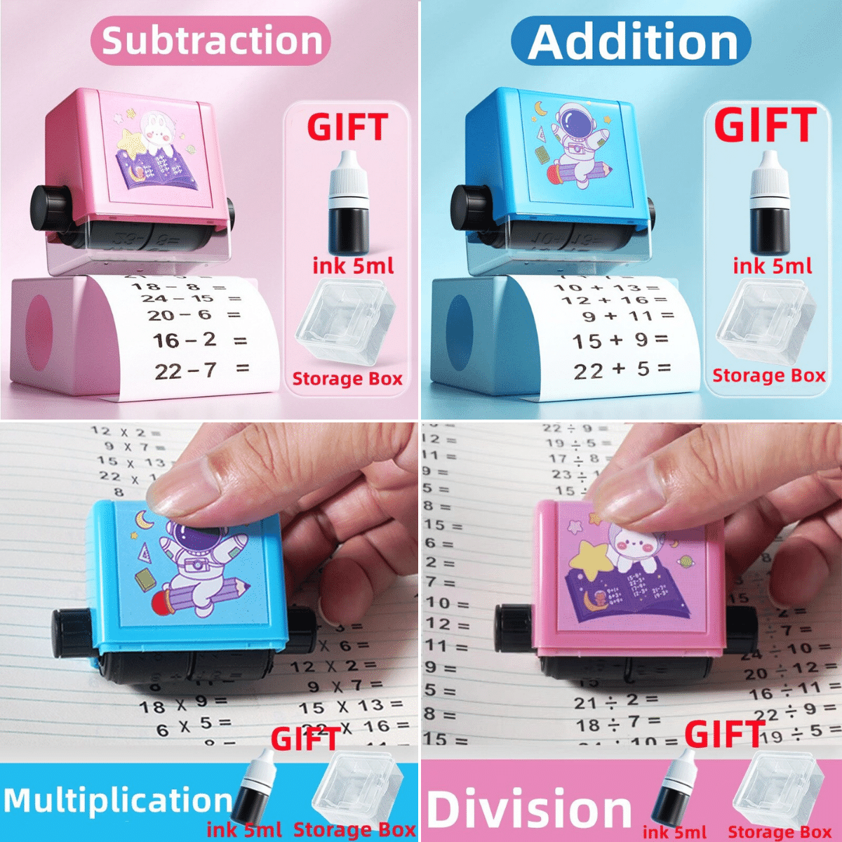 Tampon d'apprentissage pour les mathématiques – TamponSomme