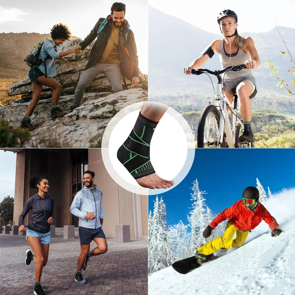 Bandage de compression pour la cheville - FlexGuard - Ajustement de soutien - Soulagement de la douleur