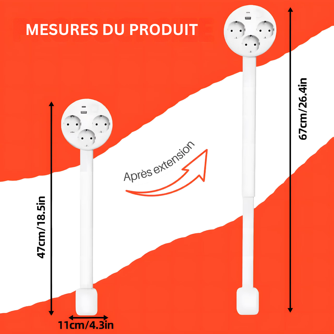 PowerReach | La prise extensible intelligente et élégante pour un mode de vie moderne