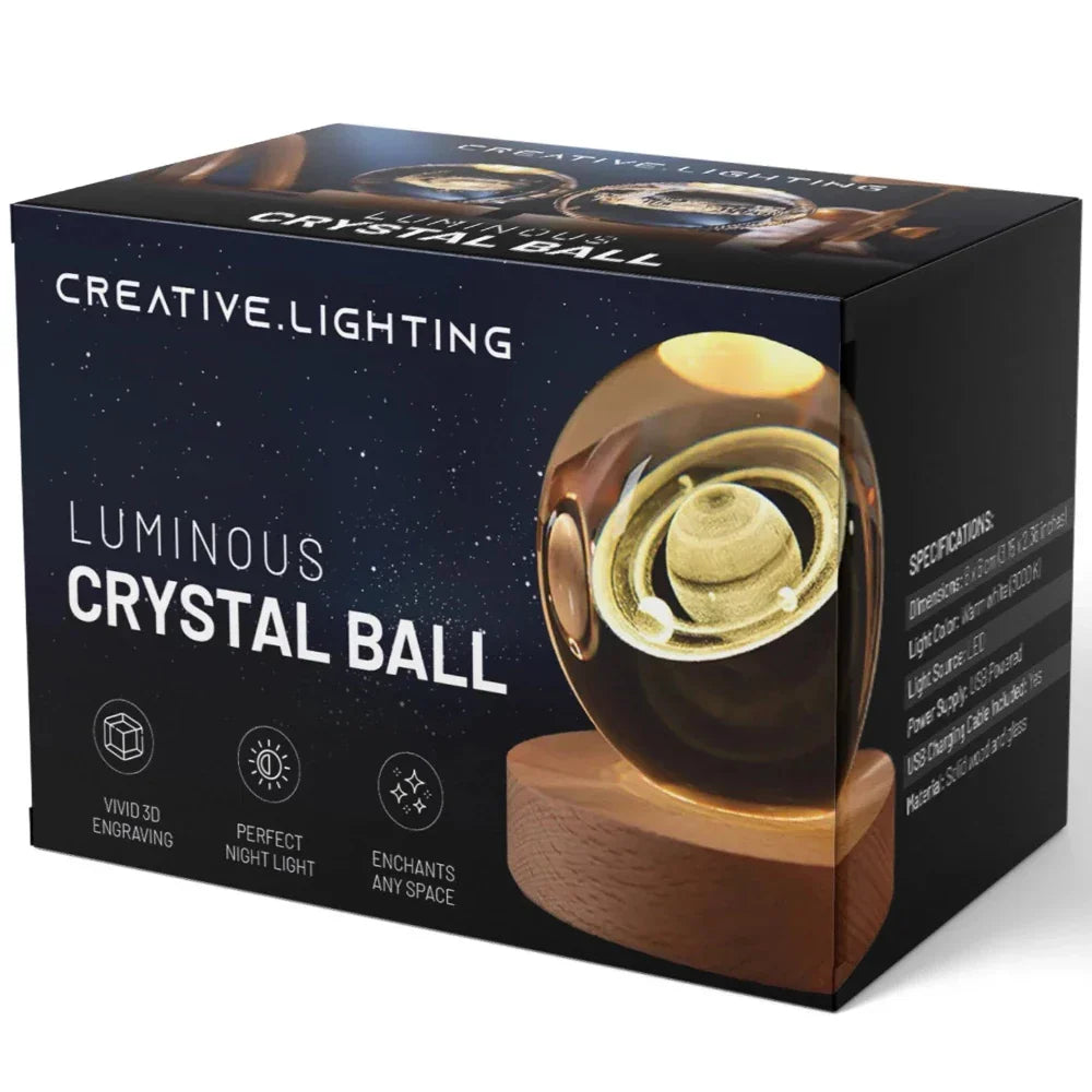 Boules en Cristal Gravées en 3D - Celestia