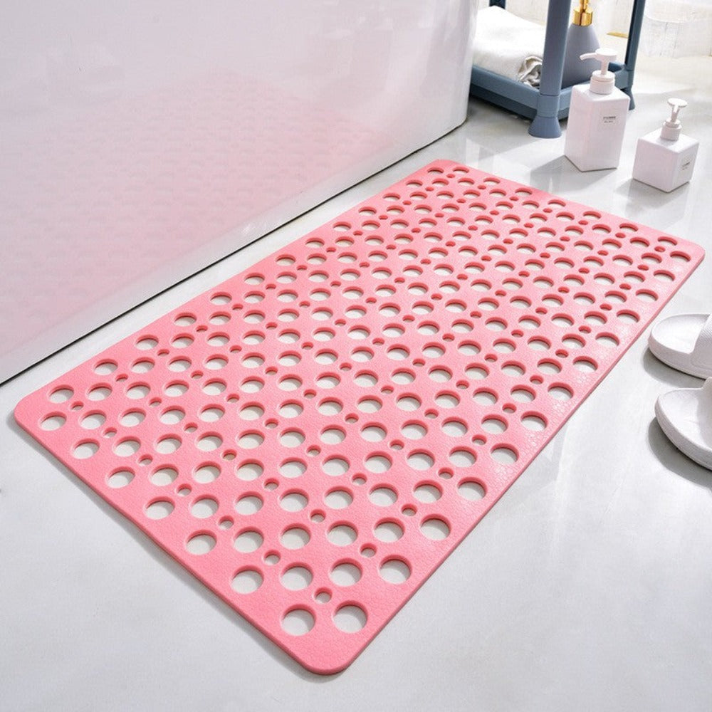 Tapis de douche antidérapant de luxe - tapis de bain hygiénique et résistant à la moisissure avec des ventouses puissantes et un système de drainage rapide