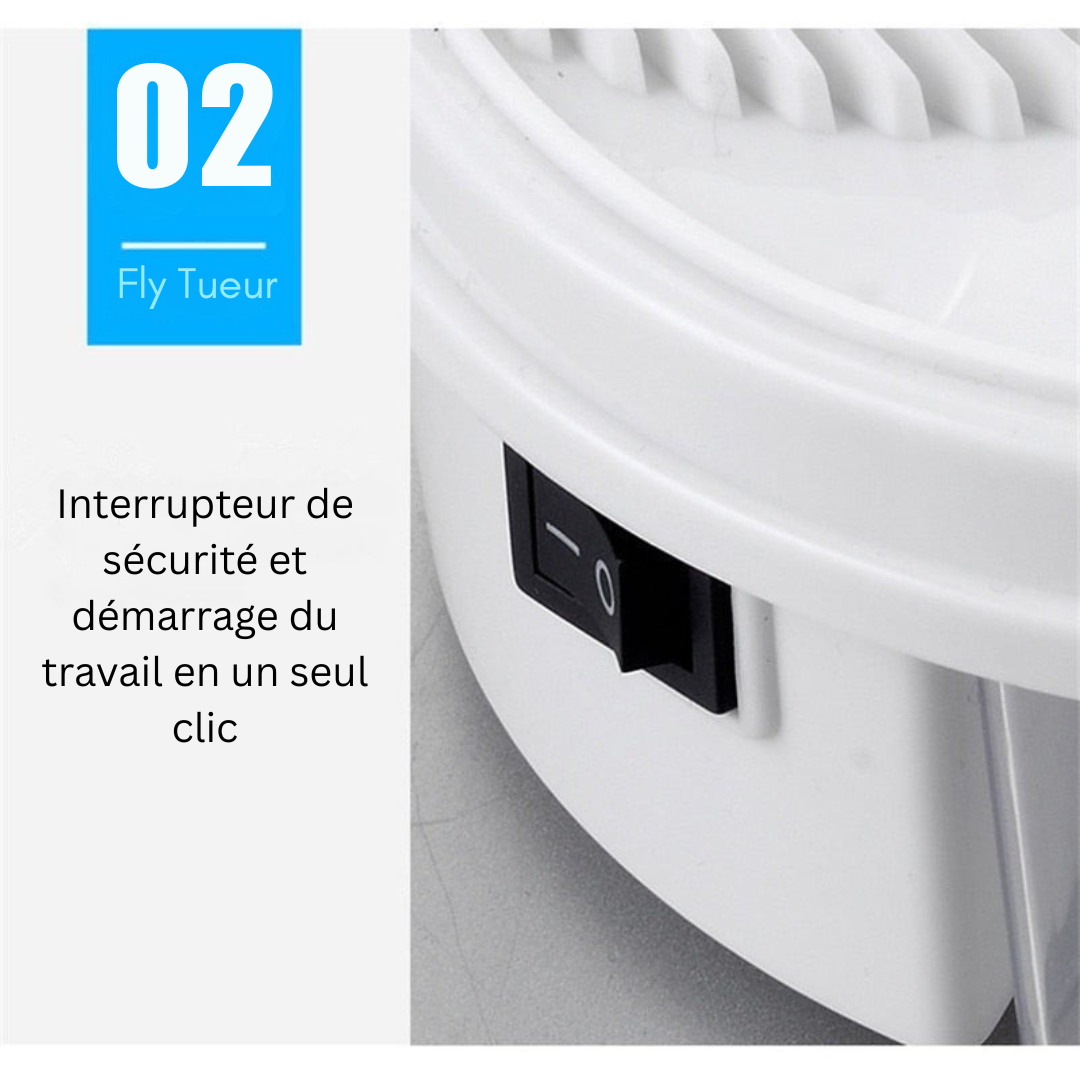 LuxFly Électrocuteur Élégant | Lutte efficace contre les insectes avec style et confort
