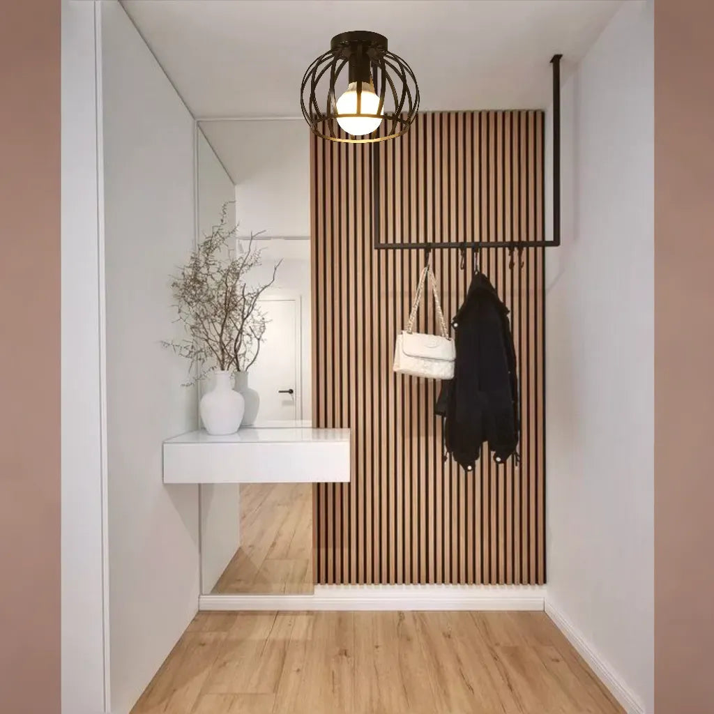 Aurub | Lampe de plafond industrielle noire