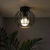 Aurub | Lampe de plafond industrielle noire