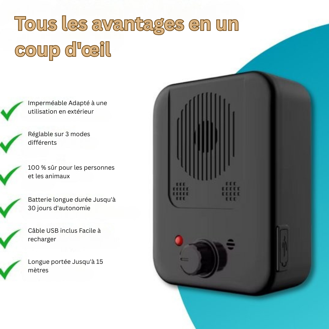 SilenceLux Système Anti-Aboiement | Profitez d'un environnement domestique paisible sans aboiements