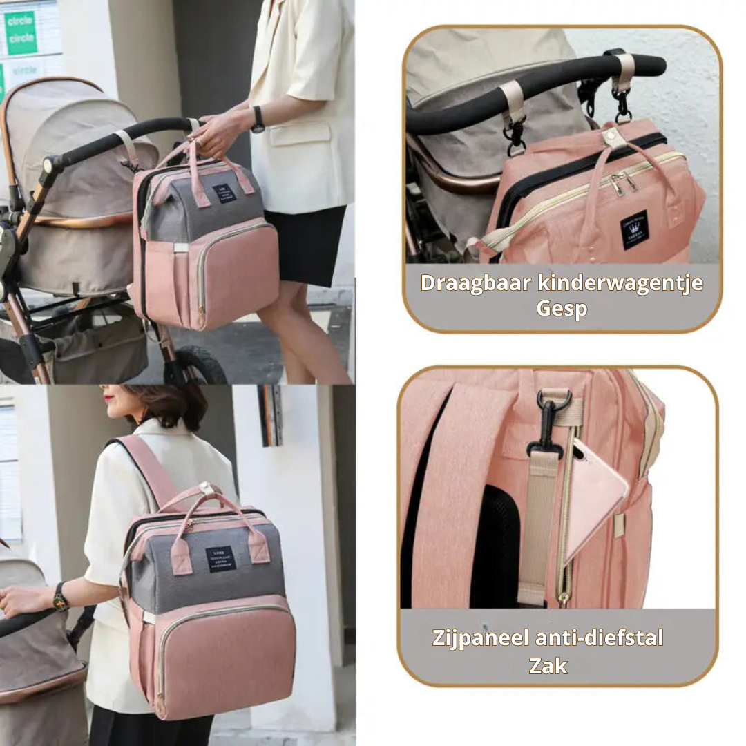 RoyalCrib | Combine un sac à langer élégant avec un berceau portable