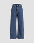 Jeans taille haute pour femmes – Pantalons en denim décontractés à coupe droite pour un style casual et streetwear au quotidien