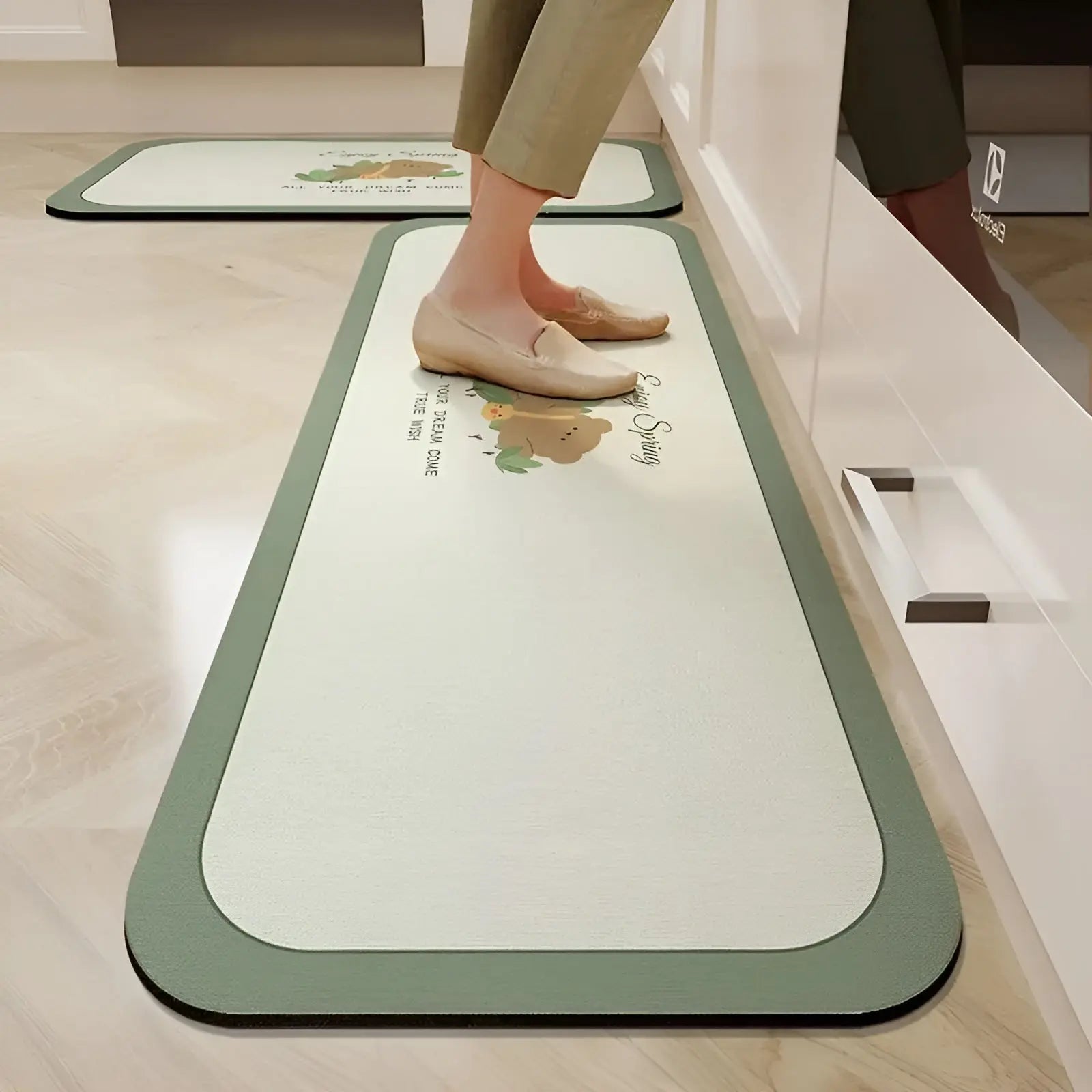 Tapis de Cuisine Antidérapant Superabsorbant à Séchage Rapide - SplashEase