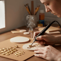 Outil de gravure et de combustion du bois | Température réglable | Ensemble de bricolage | Bois, cuir et métal