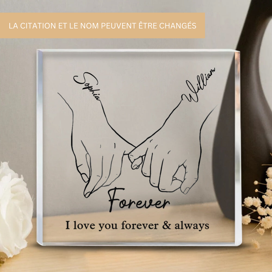 AcryLove | Une plaque acrylique personnalisée qui capture la beauté de votre amour