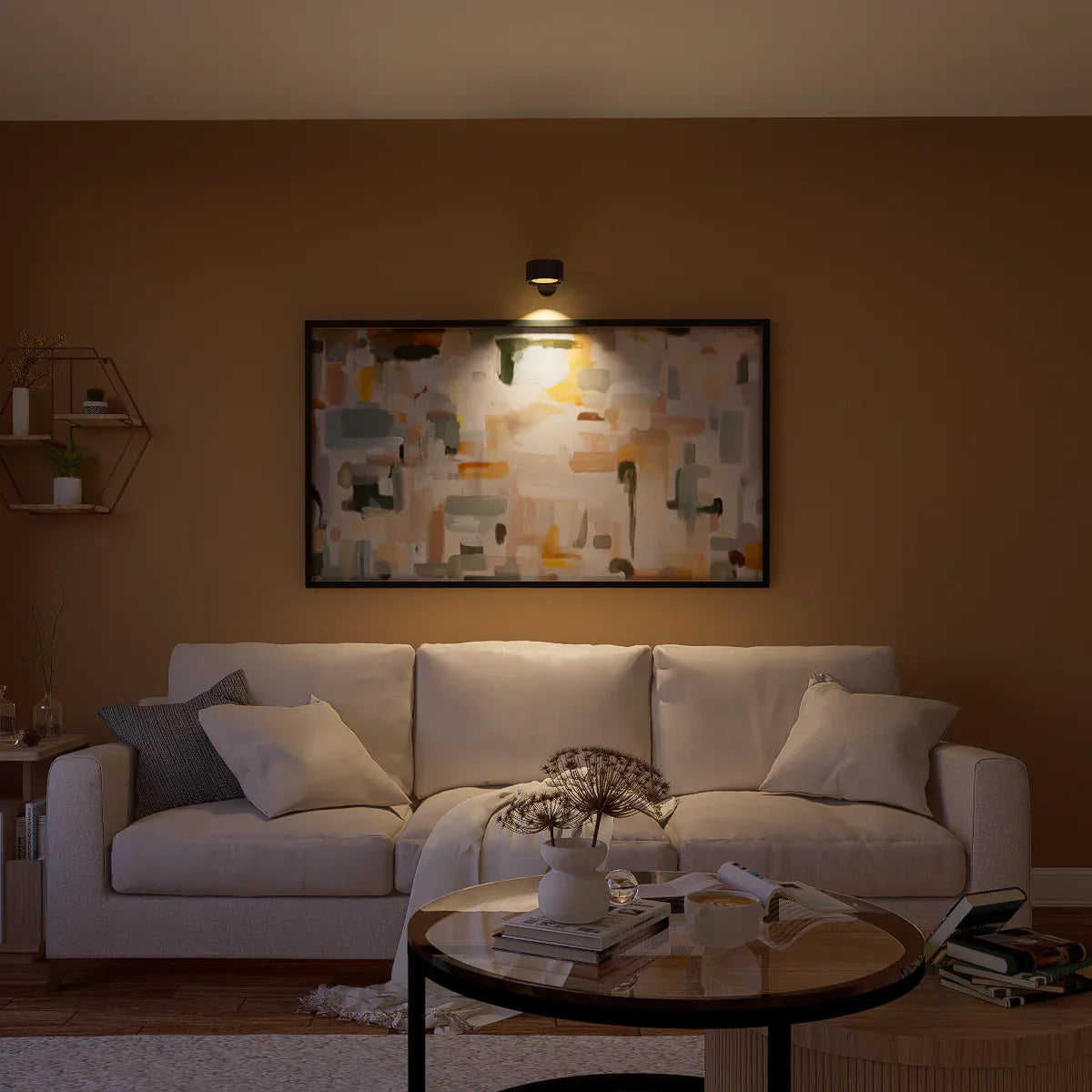 Applique Murale Sans Fil Rechargeable - LumoFlex