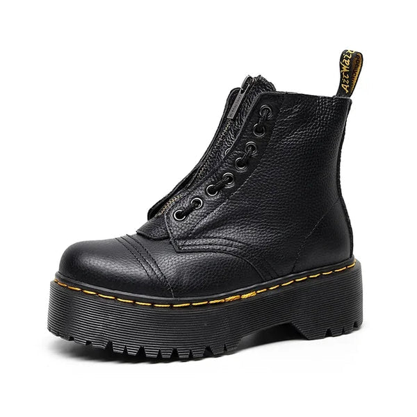 Bottes en Cuir Tendance pour Femmes - Élégantes, Confortables & Intemporelles