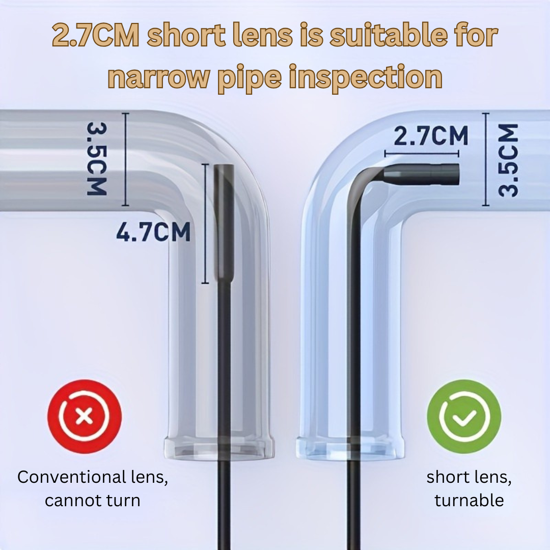 Endoscope ApexVision Elite | Endoscope industriel de 8 mm avec écran IPS de 4,3" et caméra IP67 pour des solutions de réparation automobile et de plomberie sans effort.