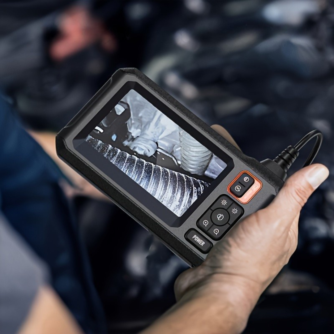 Endoscope ApexVision Elite | Endoscope industriel de 8 mm avec écran IPS de 4,3" et caméra IP67 pour des solutions de réparation automobile et de plomberie sans effort.