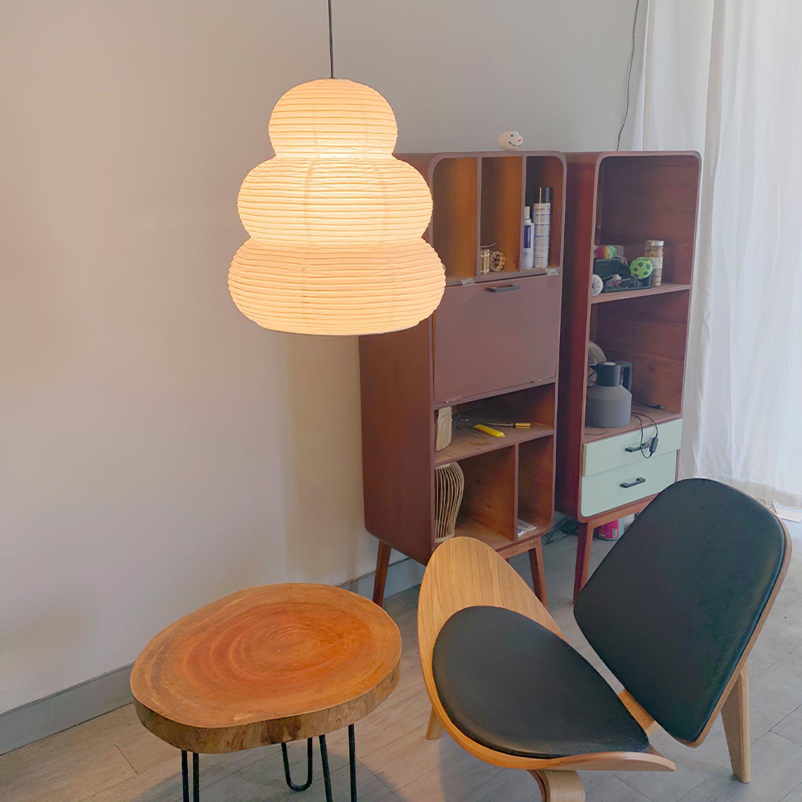 Suspension en Papier de Riz – Éclat Doux et Diffus avec Élégance Naturelle