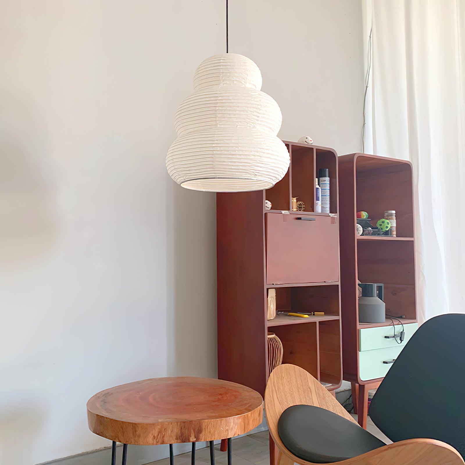 Suspension en Papier de Riz – Éclat Doux et Diffus avec Élégance Naturelle