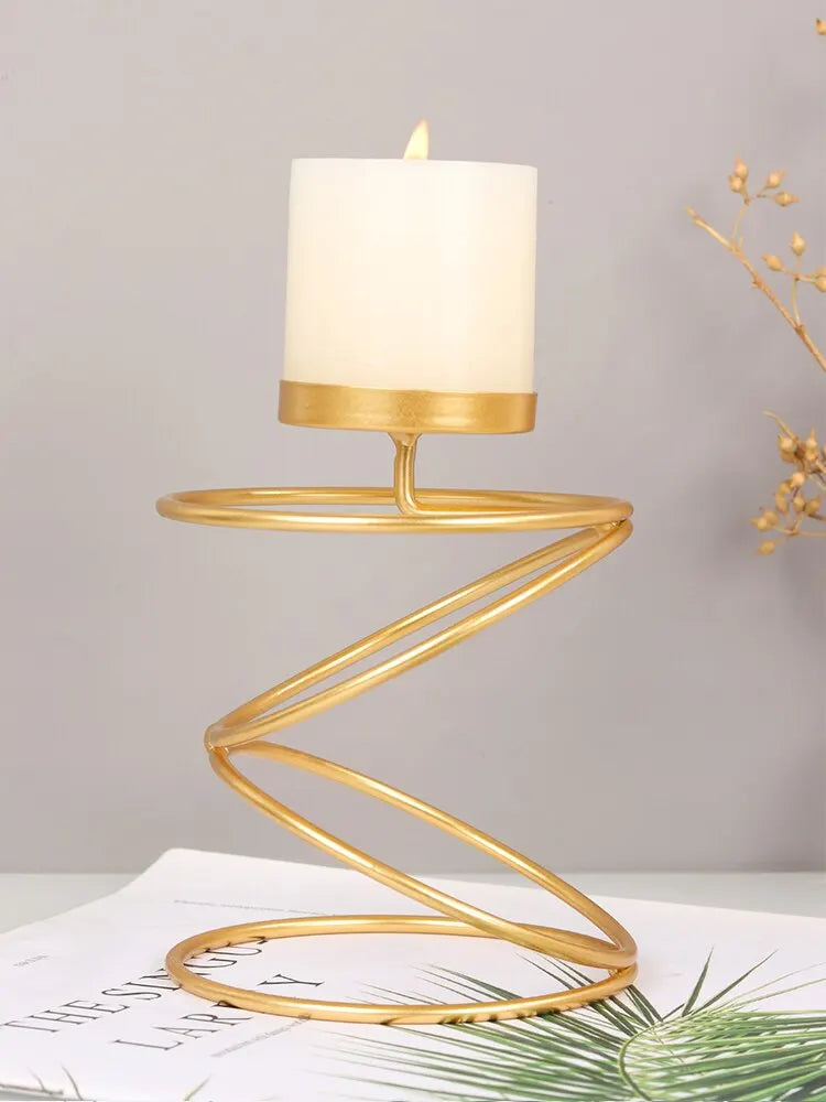 Bougeoir Spiralé Élégant – Pour une maison chaleureuse et stylée