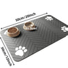 PetElegance Tapis Nourriture Luxe | Tapis absorbant avec dos imperméable pour chiens et chats