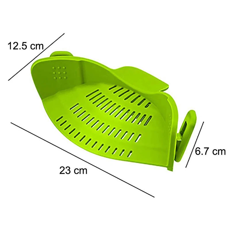 GourmetEssence Passoire en Silicone & Égouttoir | Lavez et égouttez facilement le riz, les pâtes et les légumes tout en minimisant le désordre
