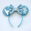 Accessoires de cheveux Frozen – Bandeaux Elsa et Anna avec oreilles de Mickey Mouse pour filles