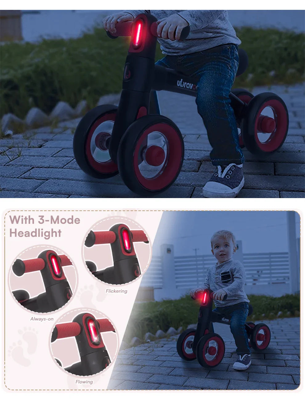 Bicyclette d'Équilibre Mignonne pour Bébés - Pour le Plaisir et le Développement