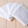 10 Pièces Serviettes de Visage en Coton Doux Blanc Hôtel