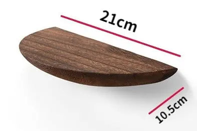 Étagère murale semi-circulaire WoodVogue | Étagère en bois haut de gamme pour l'affichage et le rangement de projecteurs