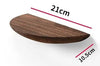 Étagère murale semi-circulaire WoodVogue | Étagère en bois haut de gamme pour l'affichage et le rangement de projecteurs