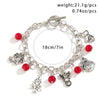 Bracelet en argent charmant de Noël