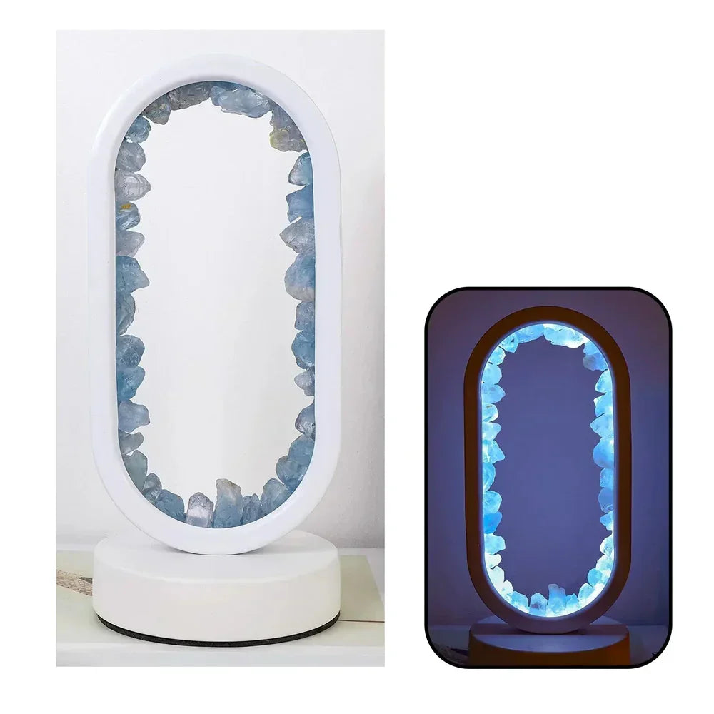 Lampe en Améthyste Fait Main - Serenith