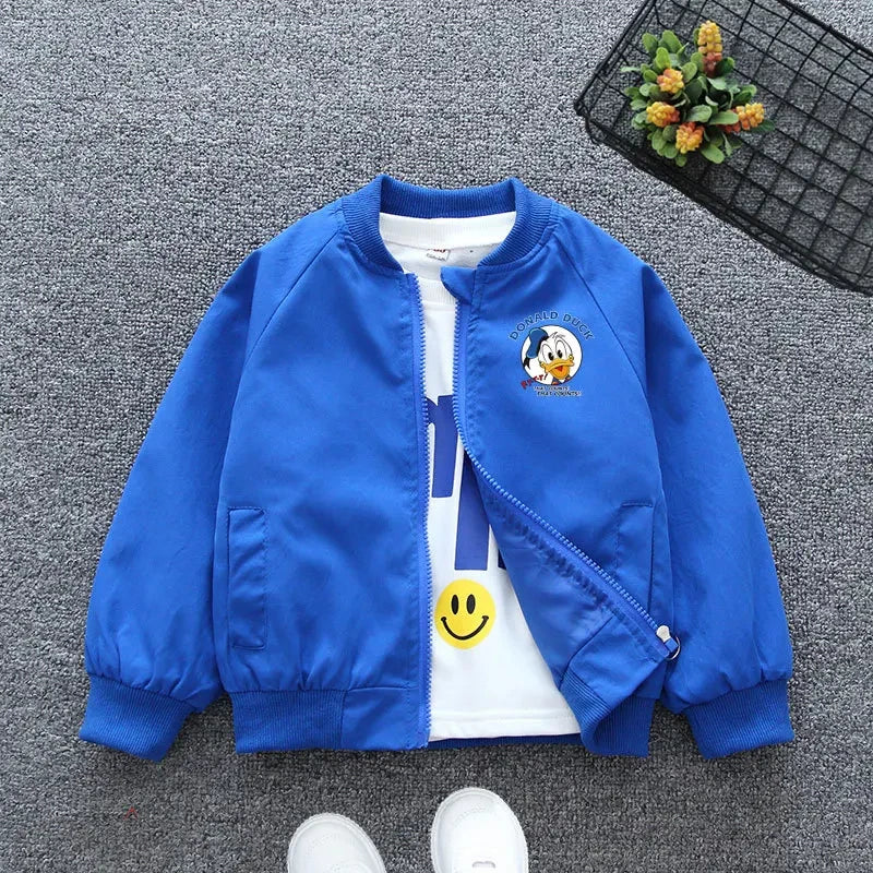 Veste pour bébé avec imprimé Donald Duck – Veste parfaite pour le printemps et l'automne