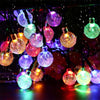 Lumières de Fête Solaire en Boules de Cristal LuxeGlow | Décor LED enchanteur pour célébrations en extérieur et occasions festives