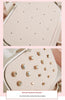 Boîte à bijoux portable en cuir à double couche