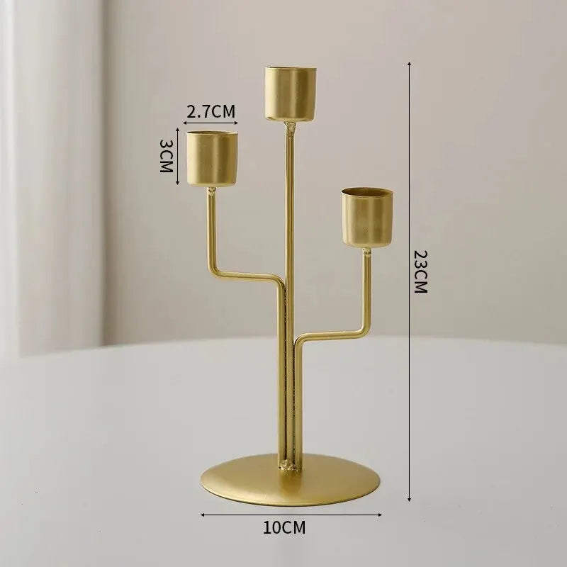 1 Pièce Bougeoir Artisanat Simple Décoration de Bougie Nordique de Bureau