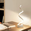 LuxeLumen Lampe de Table LED en Spirale | Luminosité Réglable pour Espaces de Vie et de Travail Élégants