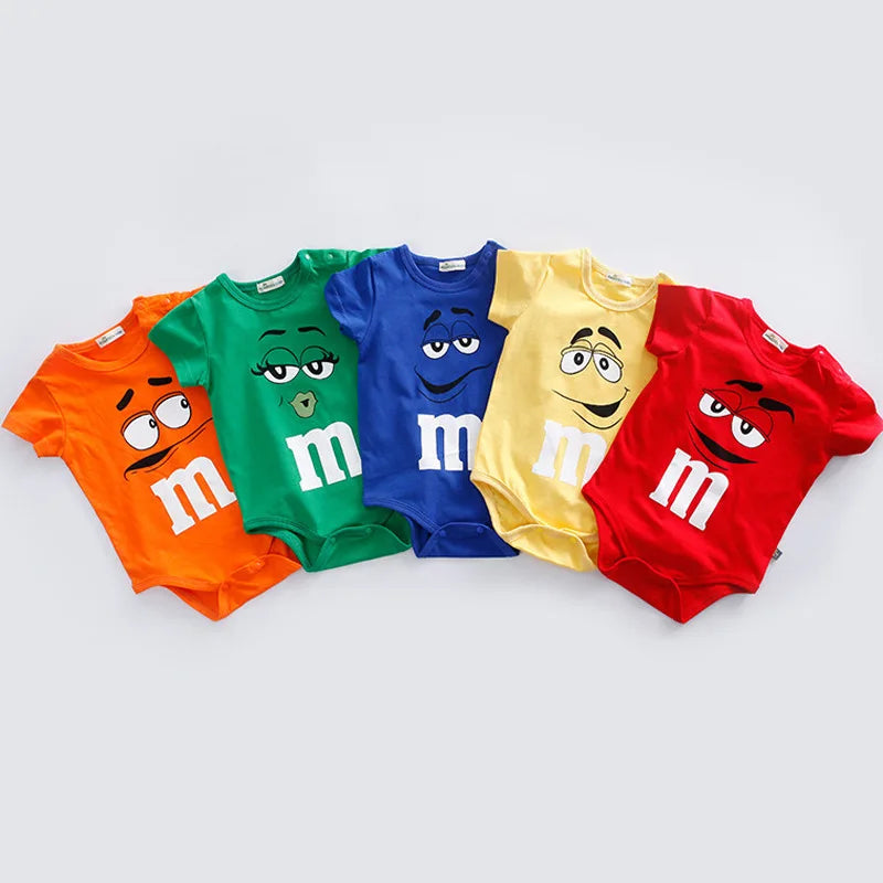 Body Coloré pour Bébé – Visages M&M Vêtements pour Bébés et Tout-Petits