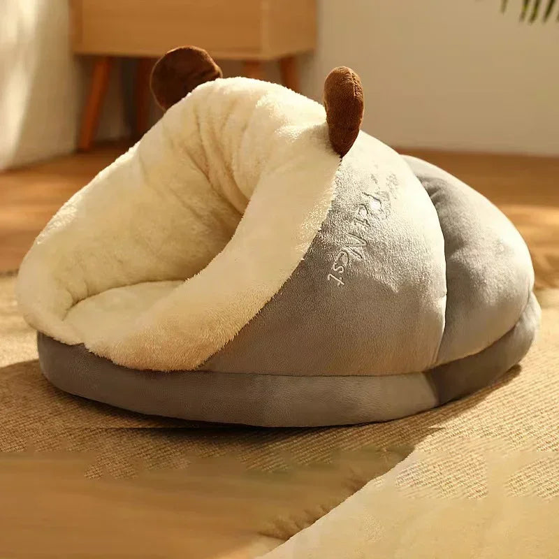 PawPrestige Luxe Lit pour Chien Pliable | Confort ultime et chaleur pour votre chien en hiver