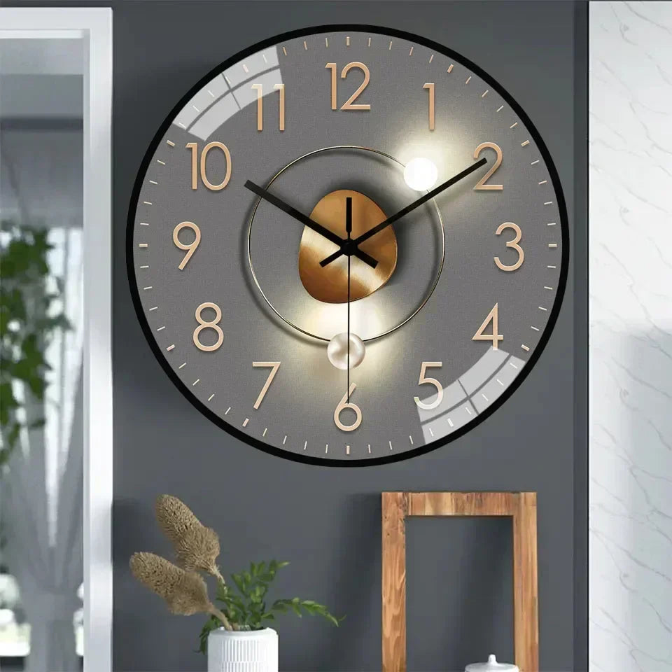 Timeless Whisper™ | Horloge Murale Classique Silencieuse | Design Non-Tictac pour Décor de Chambre et Bureau