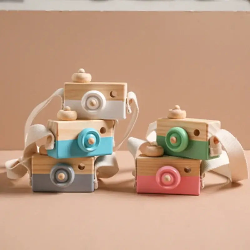 Caméra en bois créative – Pour le petit explorateur