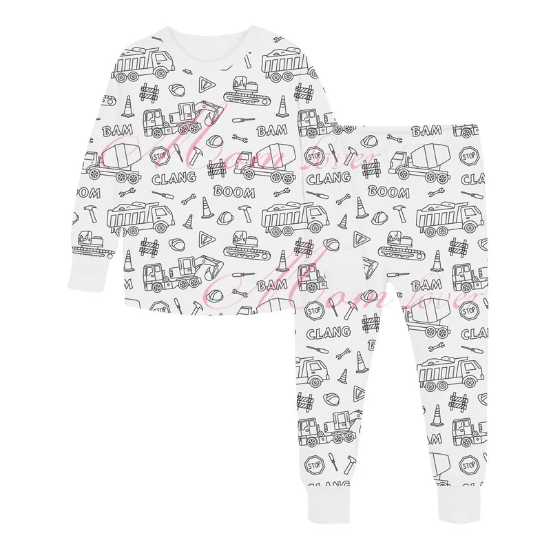 Artisano Luxe DIY Pyjama Set | Ensemble de pyjama coloré et créatif pour enfants leur permettant de concevoir leurs propres vêtements de nuit uniques, parfait pour le jeu imaginatif et l'expression artistique.