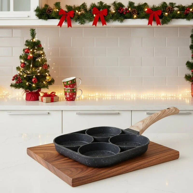 Poêle Multifonction Portable Antiadhésive Pour Camping - Idéale Omelettes Steaks Crêpes KICHOUSE