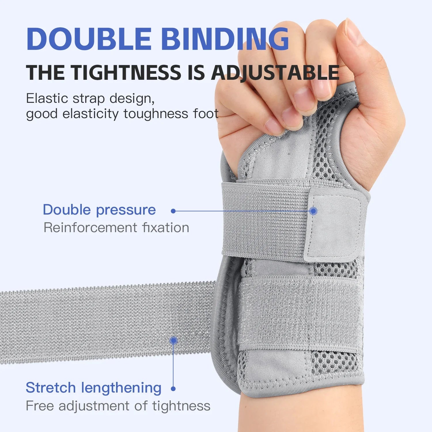Attelle de poignet avec attelle pour tunnel carpien | Attelle de poignet | Soutien pour arthrite, tendinite et douleur au poignet